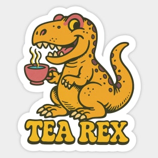 Tea Rex Sticker
